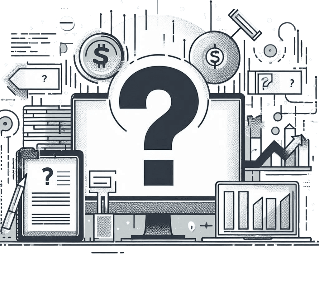 Illustration of a question mark for password reminder