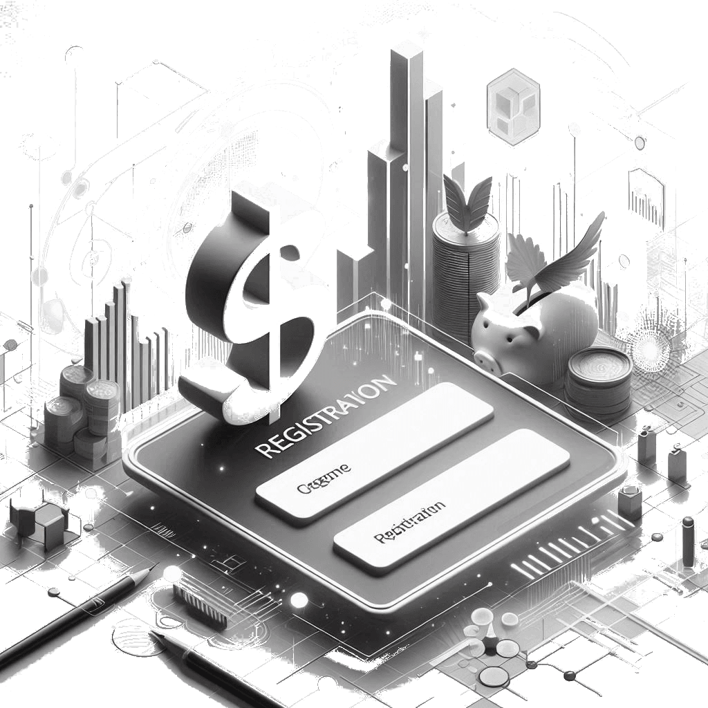 Illustration of a new account registration